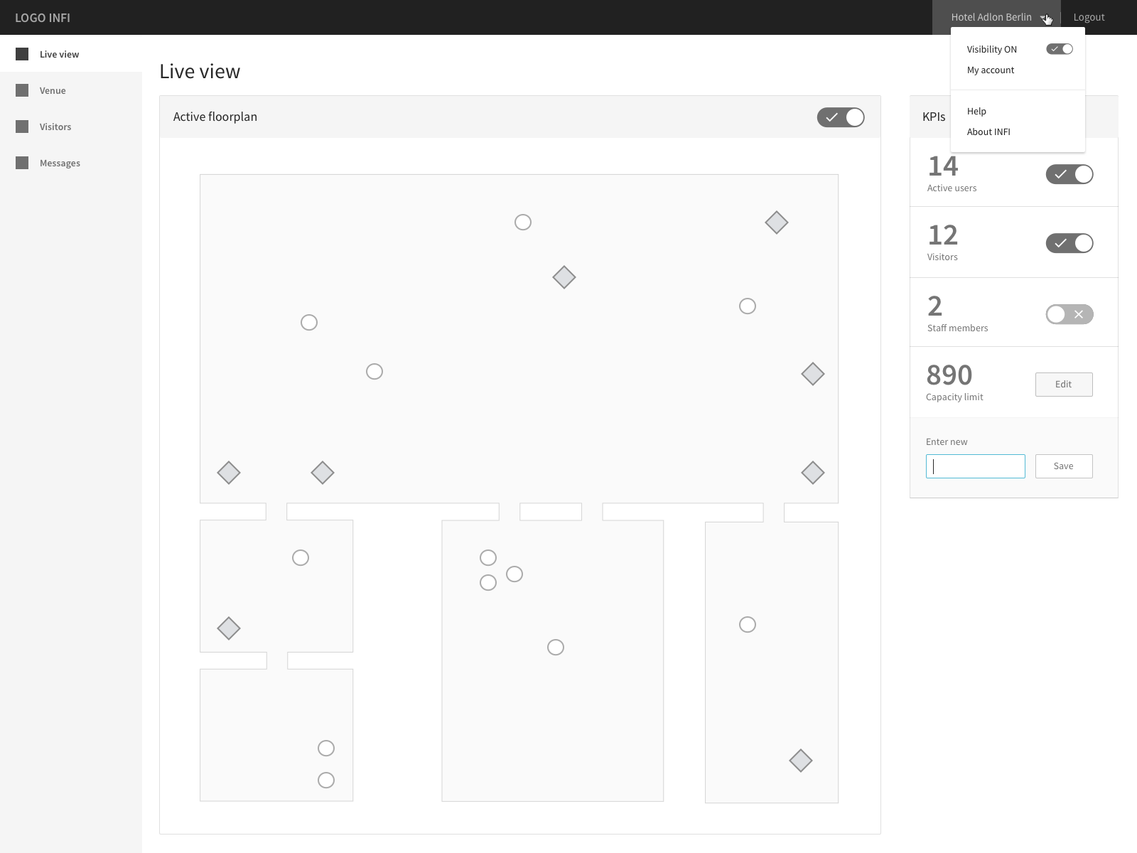 Active floorplan live view